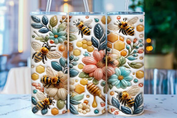 Bringing Nature to Drinkware: Understanding the 3D Inflated Honey Bee Tumbler Wrap