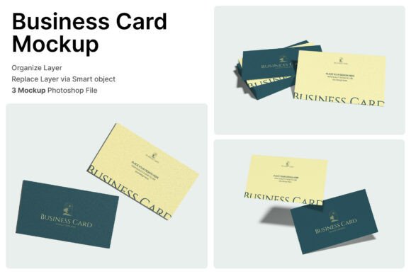 Business Card 3D Mockup for Branding
