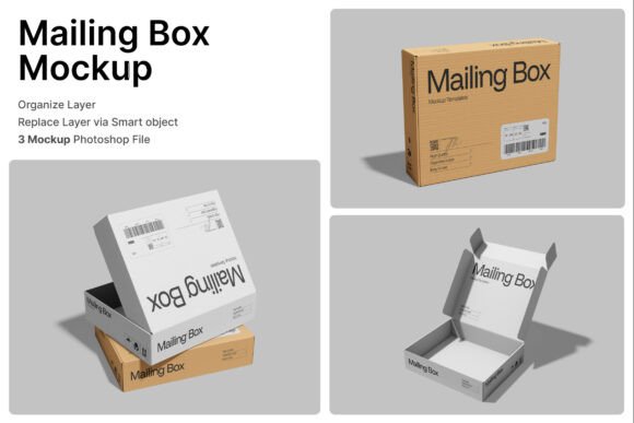 Elevating Ecommerce Packaging with the Mailing Box 3D Mockup
