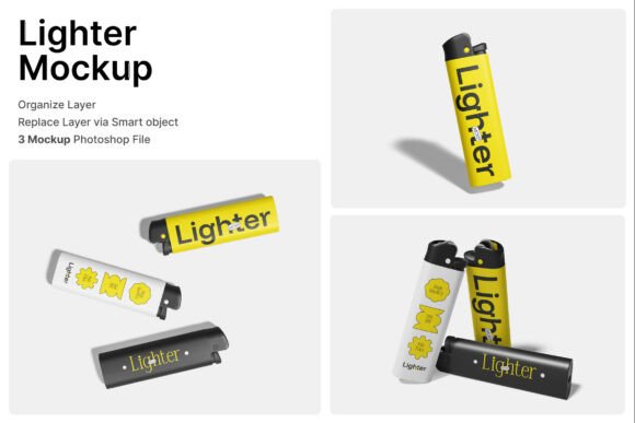 Elevating Tobacco and Lifestyle Branding with Realistic Lighter 3D Mockups