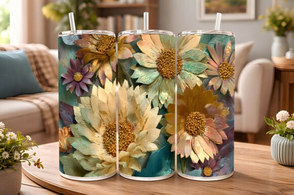 Evaluating the 3D Textured Floral Tumbler Design for Professional Sublimation