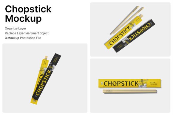 Evaluating the Chopstick 3D Mockup for Asian Food Branding