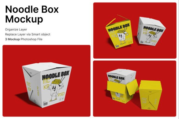 Evaluating the Noodle Box 3D Mockup for Takeaway Branding and Packaging Design