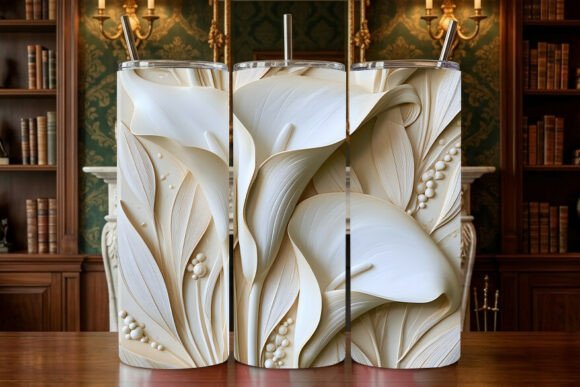 Integrating 3D Calla Lily Bas-Relief Sublimation Into Professional Drinkware Workflows