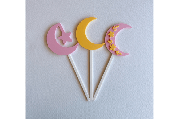 Moon and Star Cake Topper 3D Print File: A Practical Choice for Celestial-Themed Celebrations