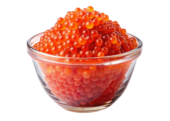 PNG Bowl of Red Caviar 3D Icon File
