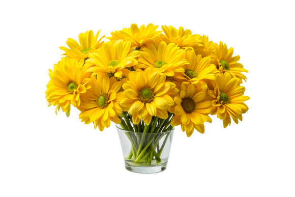 Spring Brunch Yellow Flowers 3D Clipart