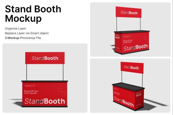 Stand Booth 3D Mockup: Elevating Exhibition and Trade Show Presentations